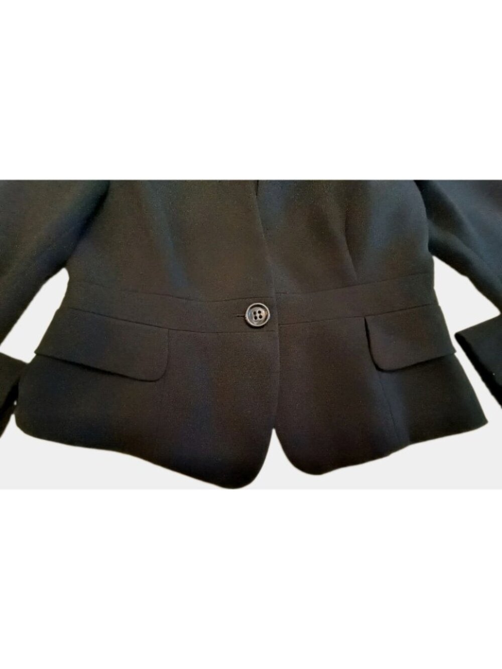 Talbots Petites Stretch Black One‑Button Blazer – Women’s Size 8 - Picture 2 of 11